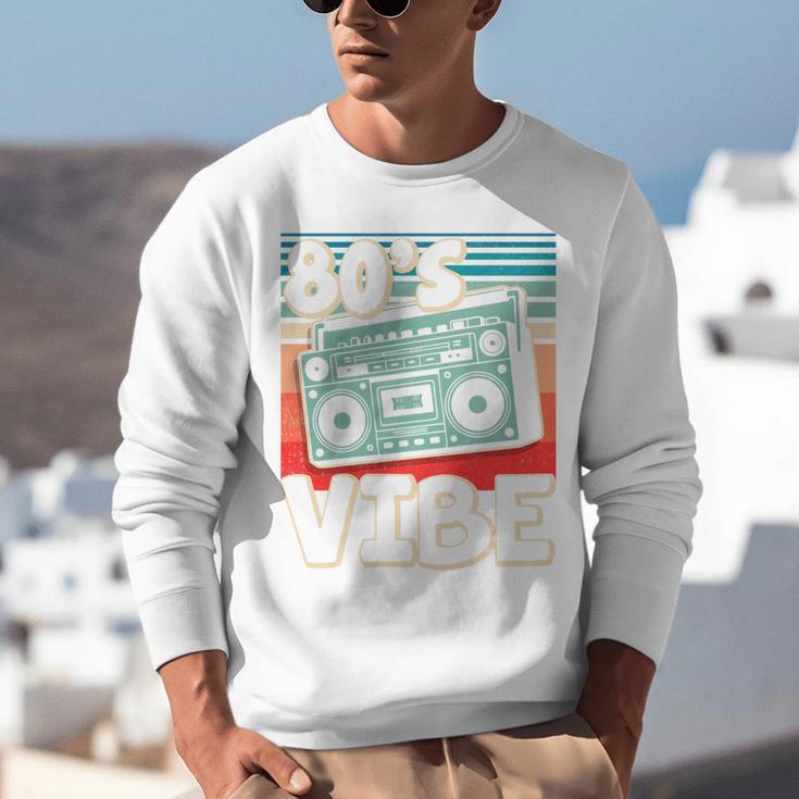 90's Vibe Vintage Style Cassette Tape Nostalgia 1990s Party Premium Tri-Blend Unisex Sweatshirt