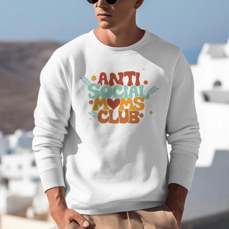 Antisocial Moms Club Introvert Mom Mothers Introverted Retro Unisex Sweatshirt Antisocial Moms Club Introvert Mom Mothers Introverted Retro Unisex Sweatshirt