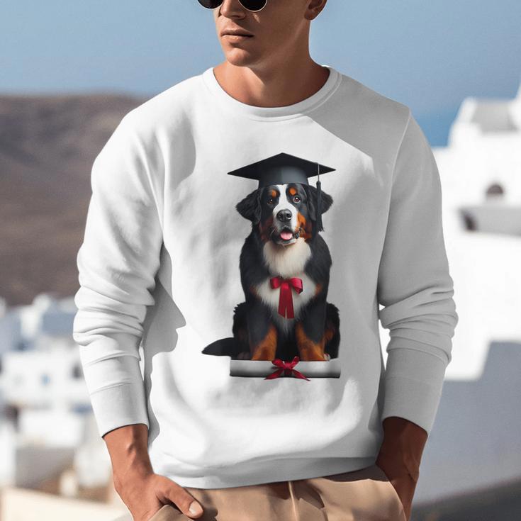 Bernese Mountain Dog Graduation Cap Graduate Training School For Men Women Girls Kids Unisex Sweatshirt