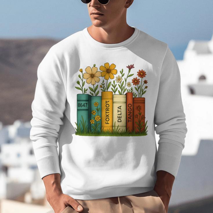 Book Flower 8647 Foxtrots Deltas Tangos Unisex Sweatshirt