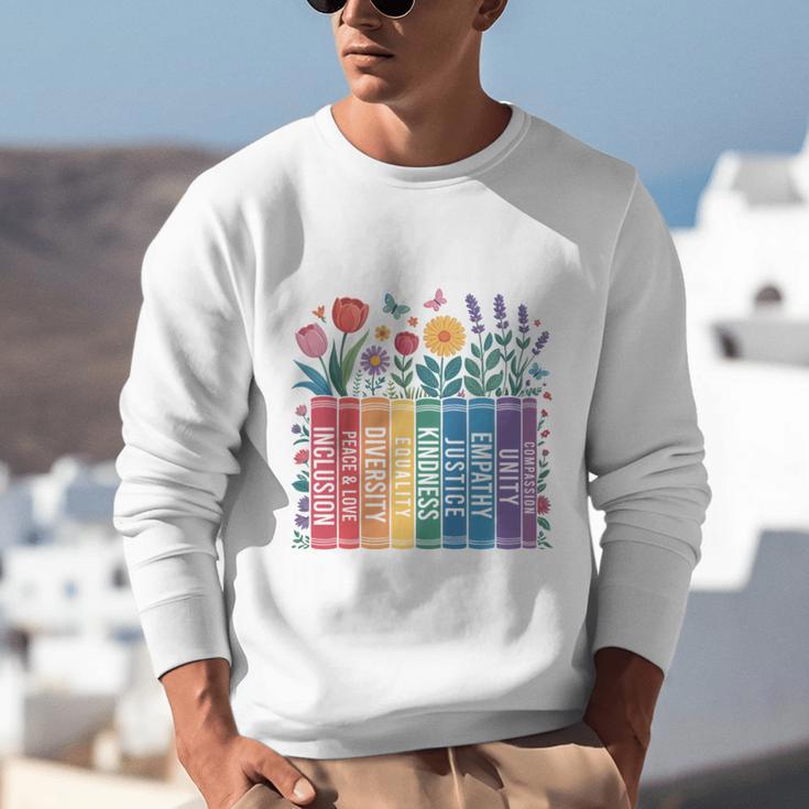 Book Flower Radicalized By Basic Decency Feminist Leftist Unisex Sweatshirt Book Flower Radicalized By Basic Decency Feminist Leftist Unisex Sweatshirt