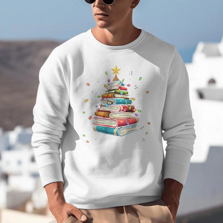 All Booked For Christmas Book Christmas Book Lover Librarian Unisex Sweatshirt