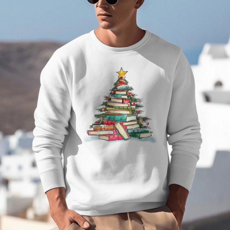 All Booked For Christmas Book Christmas Tree Lights Xmas Unisex Sweatshirt All Booked For Christmas Book Christmas Tree Lights Xmas Unisex Sweatshirt
