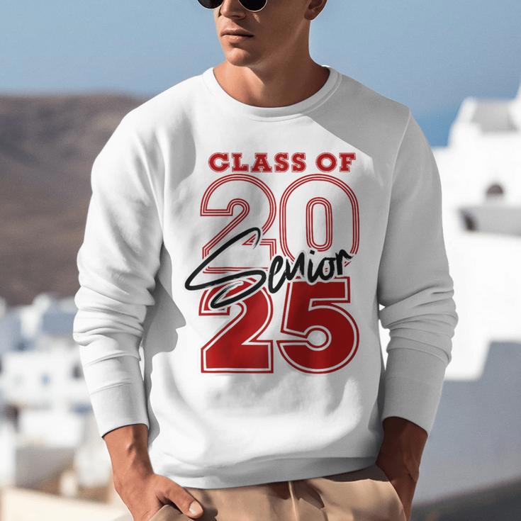 Class Of 2025 Senior 2025 Graduation Red Raglan Baseball Tee Unisex Sweatshirt