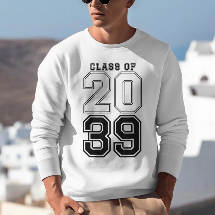 Class Of 2039 Blue Graduation Senior Student Tee Unisex Sweatshirt