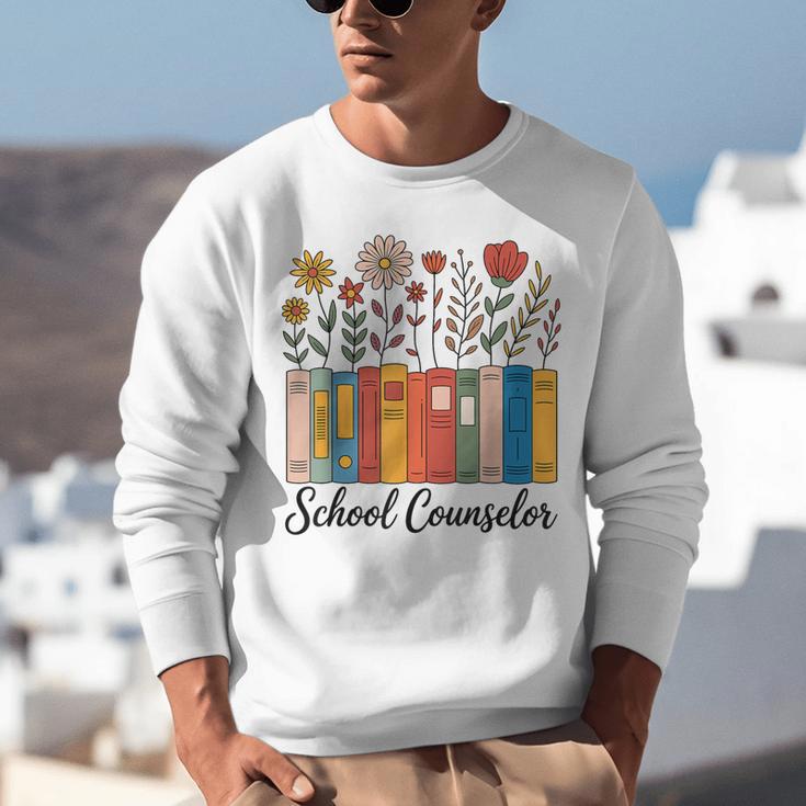 Cute Wildflower Book School Counseling Life School Counselor Unisex Sweatshirt Cute Wildflower Book School Counseling Life School Counselor Unisex Sweatshirt