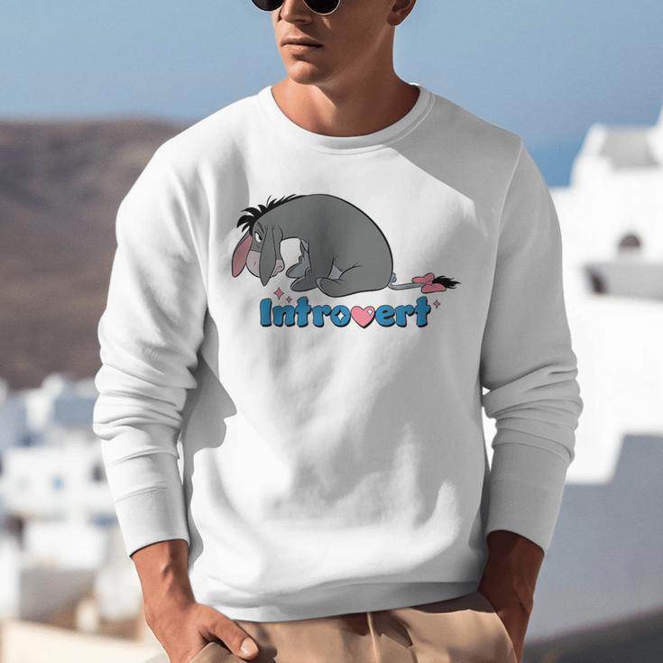Disney Winnie The Pooh Introvert Eeyore Logo Unisex Sweatshirt Disney Winnie The Pooh Introvert Eeyore Logo Unisex Sweatshirt