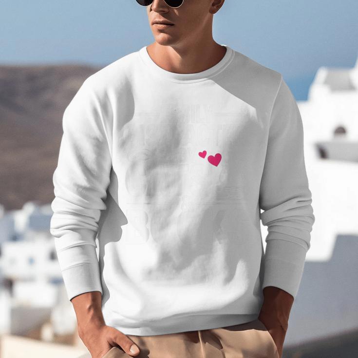Easily Distracted By Cats And Books Cat & Book Lover Unisex Sweatshirt