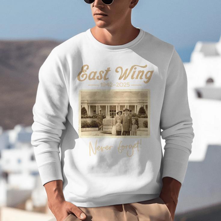 East Wing Never Forget American Vintage Nostalgia Premium Tri-Blend Unisex Sweatshirt East Wing Never Forget American Vintage Nostalgia Premium Tri-Blend Unisex Sweatshirt