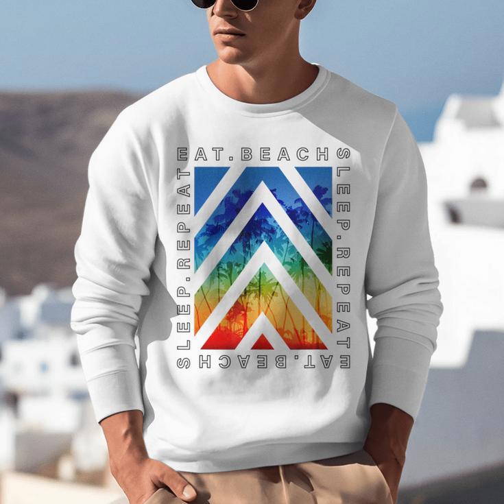 Eat Beach Sleep Repeat Summer Vacation Graduation Tees Men Women Kids Unisex Sweatshirt