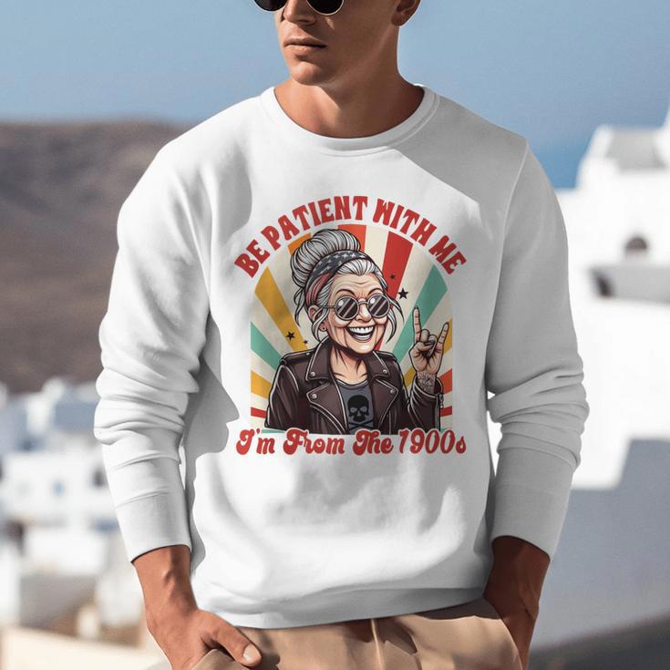 Elder Emo Grandma Nana Be Patient With Me I'm From The 1900s Unisex Sweatshirt Elder Emo Grandma Nana Be Patient With Me I'm From The 1900s Unisex Sweatshirt