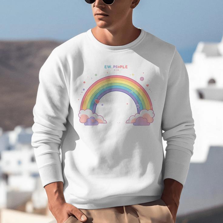 Ew People Antisocial Introvert Kawaii Sarcastic Unisex Sweatshirt Ew People Antisocial Introvert Kawaii Sarcastic Unisex Sweatshirt