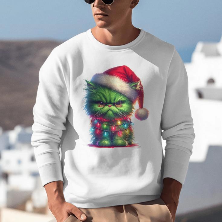 Ew People Meowy Cat Christmas Introvert Men Women Unisex Sweatshirt