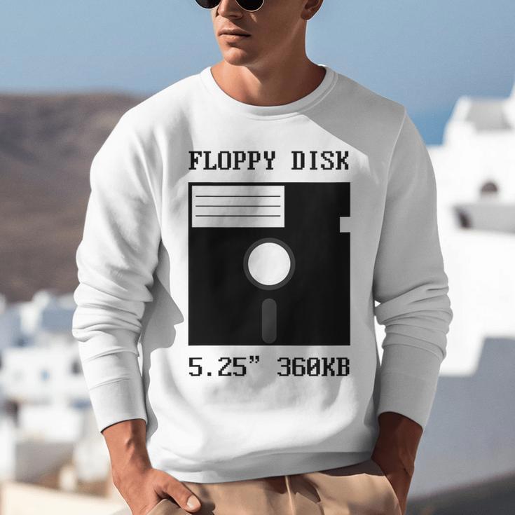 Floppy Disk Computer Nostalgia Fun PC Enthusiast History Unisex Sweatshirt