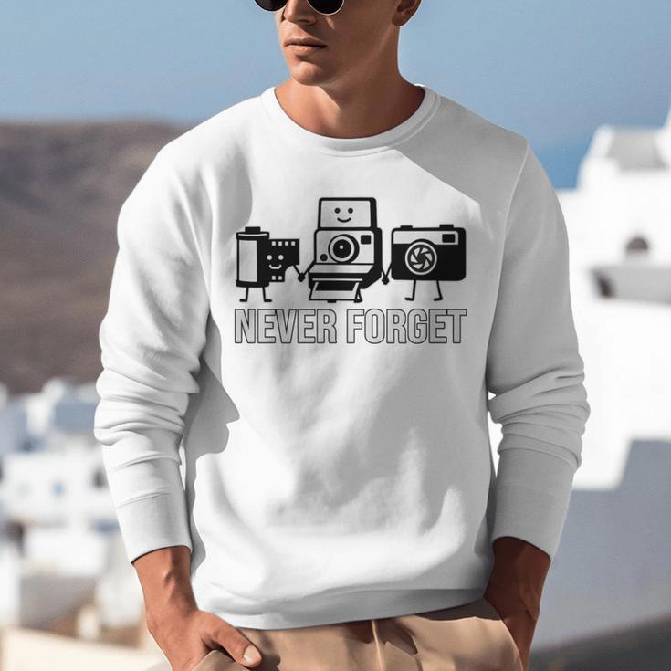 Never Forget Retro Camera Photography Nostalgia Premium Tri-Blend Unisex Sweatshirt Never Forget Retro Camera Photography Nostalgia Premium Tri-Blend Unisex Sweatshirt