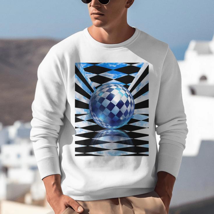 Frutiger Aero Aesthetic Tech Checkered Room Orb Sky Raglan Baseball Tee Unisex Sweatshirt Frutiger Aero Aesthetic Tech Checkered Room Orb Sky Raglan Baseball Tee Unisex Sweatshirt