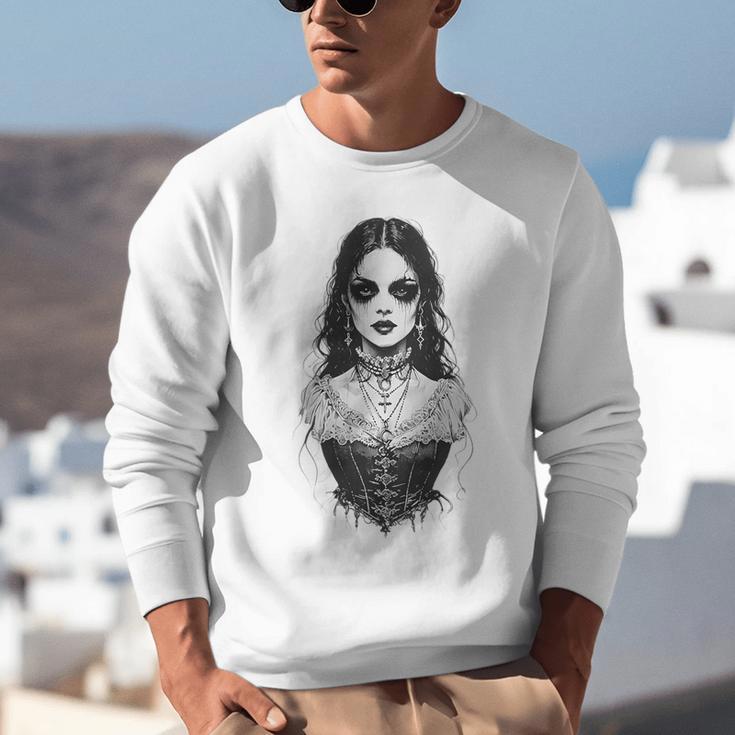 Gothic Goth Girl Woman Movie Book Art Unisex Sweatshirt