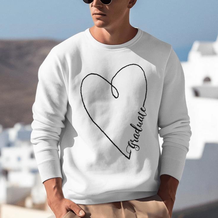 Graduate Heart Shirt Graduation Unisex Sweatshirt