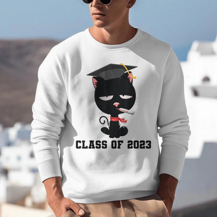 I Graduated Class Of2023 Cat Graduation Unisex Sweatshirt