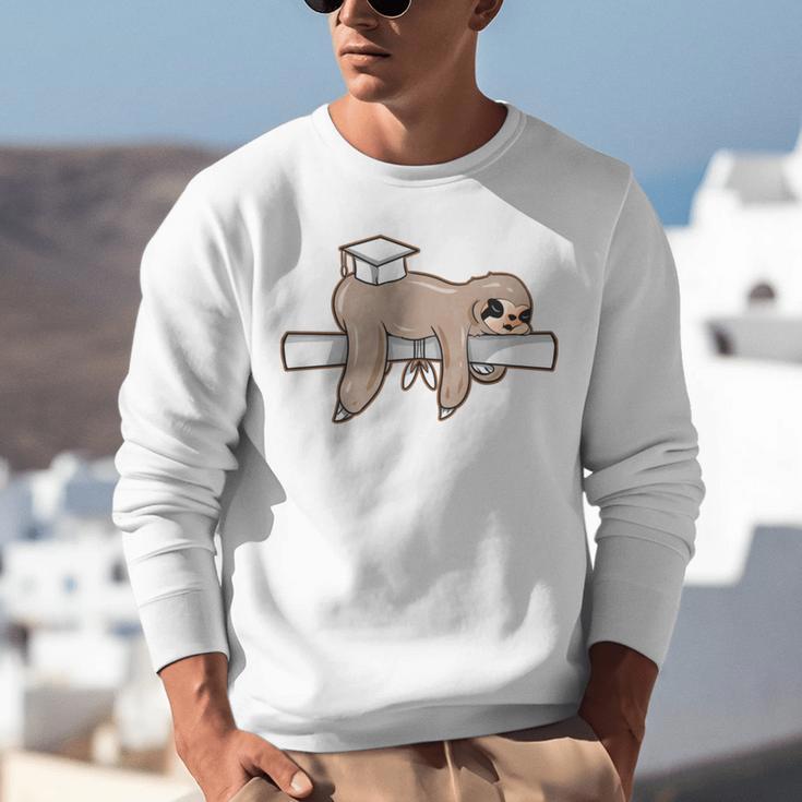 Graduation 2022 PhD Sloth Bachelor Master School Doctor Unisex Sweatshirt