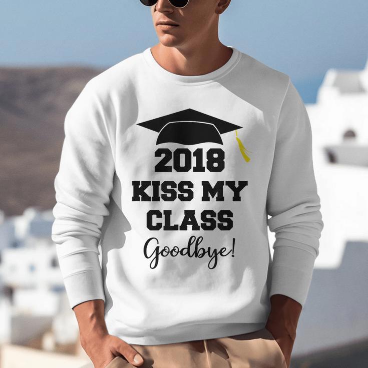 GraduationShirt Kiss My Class 2018 Goodbye Unisex Sweatshirt
