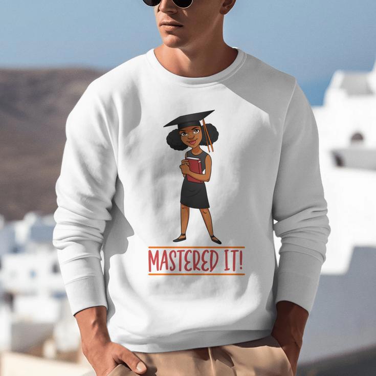 Graduation Woman Tshirt Black Melanin Masters Degree Unisex Sweatshirt