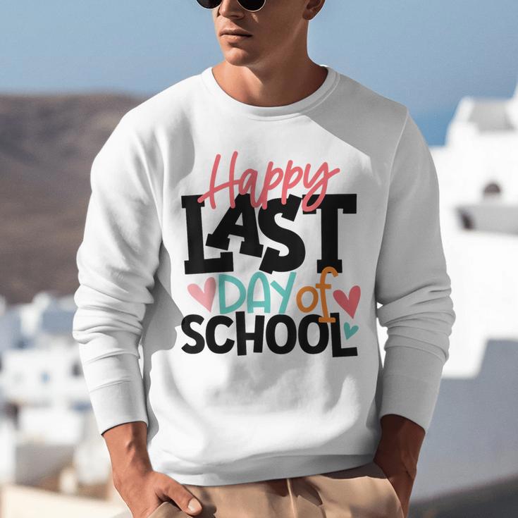 Happy Last Day Of School Kids Teacher Student Graduation Unisex Sweatshirt