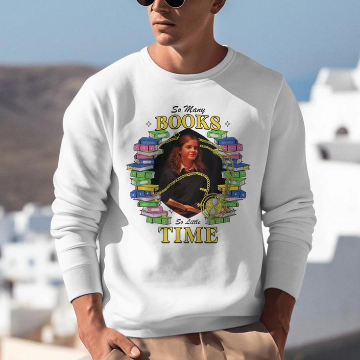 Harry Potter Hermione So Many Books So Little Time Portrait Unisex Sweatshirt