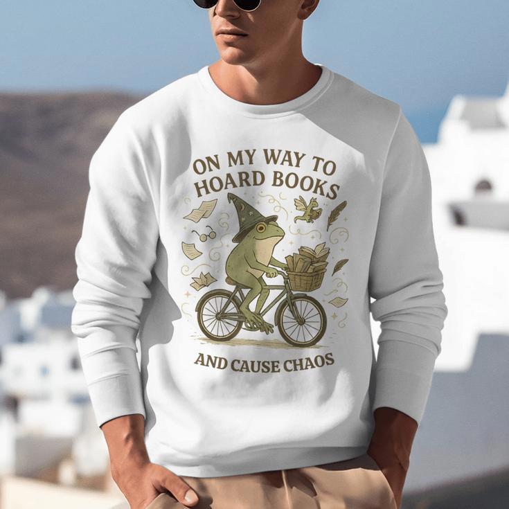 On My Way To Hoard Books And Cause Chaos Tom Foolery Unisex Sweatshirt On My Way To Hoard Books And Cause Chaos Tom Foolery Unisex Sweatshirt