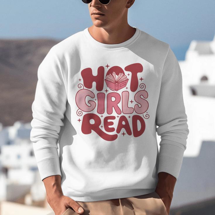 Hot Girls Read Book Lover Feminist Reader Premium Tri-Blend Unisex Sweatshirt Hot Girls Read Book Lover Feminist Reader Premium Tri-Blend Unisex Sweatshirt