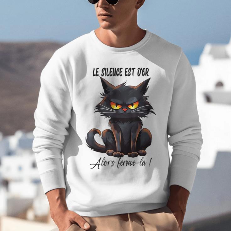 Humor Provocateur Sarcasm Closes The Silence Introvert Chat Unisex Sweatshirt