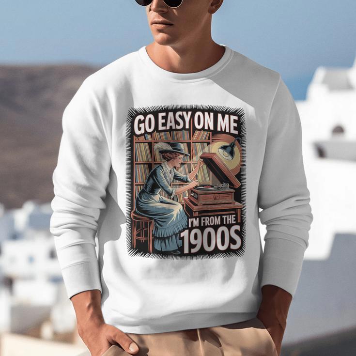 I'm From The 1900s Vinyl Record Lover For Women Raglan Baseball Tee Unisex Sweatshirt
