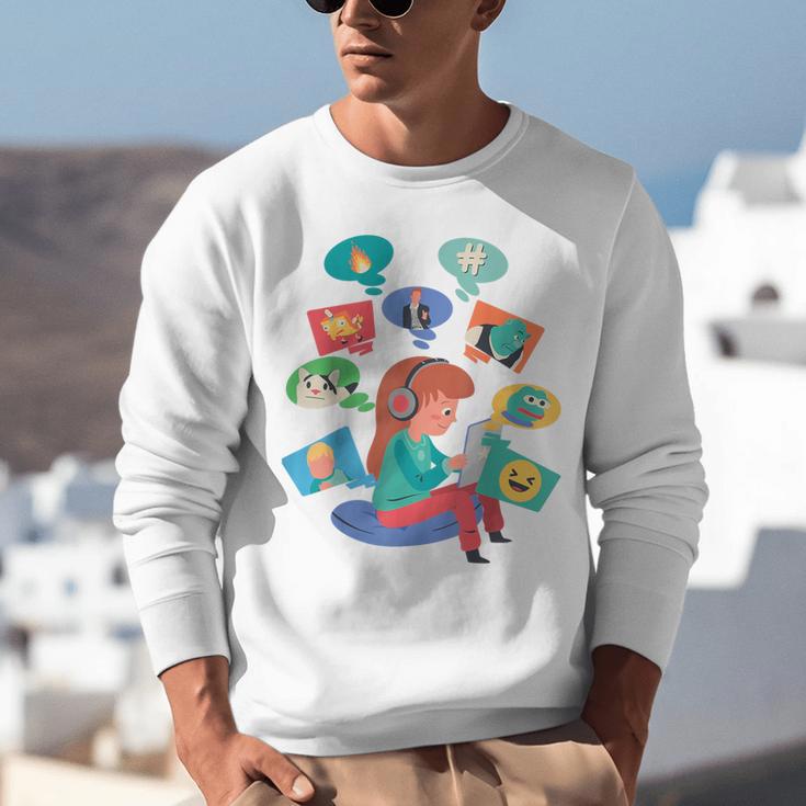 Introvert Meme Anti People Antisocial Meme Lovers Unisex Sweatshirt