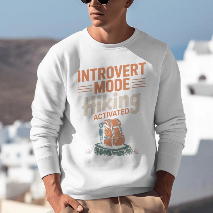 Introvert Mode Hiking Activated Hiker Unisex Sweatshirt Introvert Mode Hiking Activated Hiker Unisex Sweatshirt