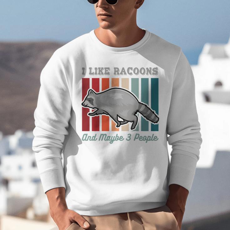Introvert Raccoon Animal Lover Trash Panda Antisocial Retro Unisex Sweatshirt Introvert Raccoon Animal Lover Trash Panda Antisocial Retro Unisex Sweatshirt