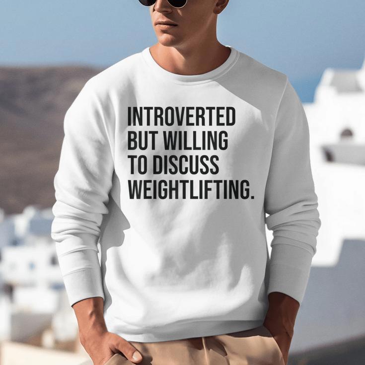 Introverted Weightlifter Gym Weightlifting Introvert Unisex Sweatshirt Introverted Weightlifter Gym Weightlifting Introvert Unisex Sweatshirt