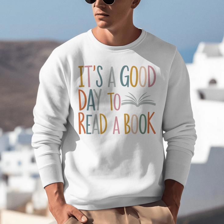 It’s a Good Day To Read a Book Lovers Library Reading Women Unisex Sweatshirt It’s a Good Day To Read a Book Lovers Library Reading Women Unisex Sweatshirt