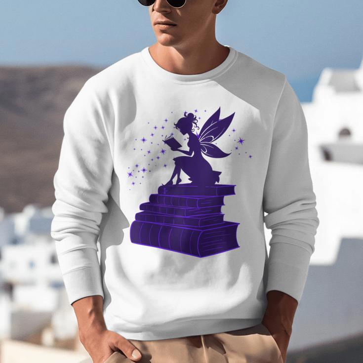 Kawaii Fairy Bookish Book Lover Library Read Unisex Sweatshirt