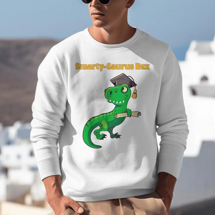 Kids Cute Graduation Dinosaur Smarty Saurus Kinder VPK Pre-k Grad Unisex Sweatshirt