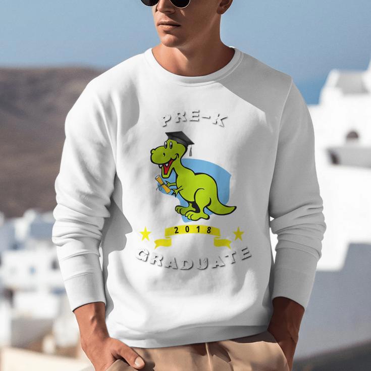 Kids Dinosaur Pre-K Graduation TShirt Kids Preschool Graduation Unisex Sweatshirt