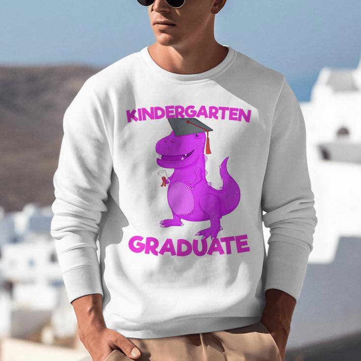 Kids Kindergarten Graduation Idea For Girls Dinosaur Unisex Sweatshirt