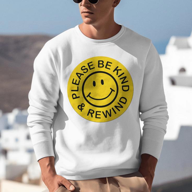 Be Kind Rewind Shirt Retro Nostalgia Sticker 80s 90s Tee Premium Tri-Blend Unisex Sweatshirt Be Kind Rewind Shirt Retro Nostalgia Sticker 80s 90s Tee Premium Tri-Blend Unisex Sweatshirt