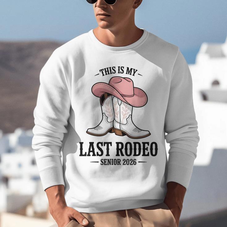 This Is My Last Rodeo Senior 2026 Cowgirl Graduation Unisex Sweatshirt