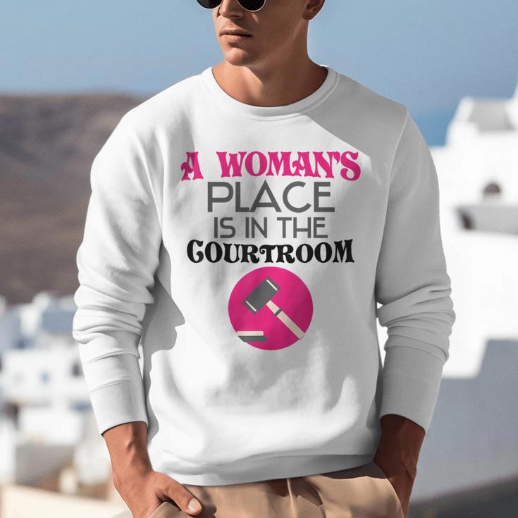 Lawyer Attorney Law School Graduation Female Women Unisex Sweatshirt