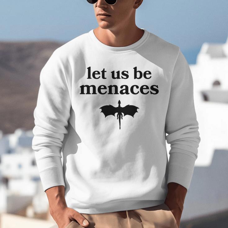 Let Us Be Menaces Dragon Book Lover Unisex Sweatshirt