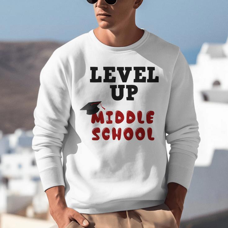 Level Up Middle School 5th Grade Graduation Unisex Sweatshirt