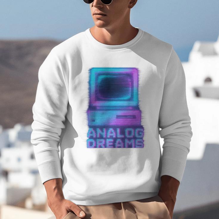 Lofi Reverie Analog Dreams Pixel 90s Desktop VHS Nostalgia Unisex Sweatshirt