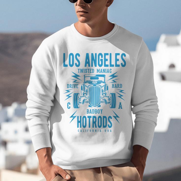 Los Angeles Hotrods Automotive Nostalgia Premium Tri-Blend Unisex Sweatshirt