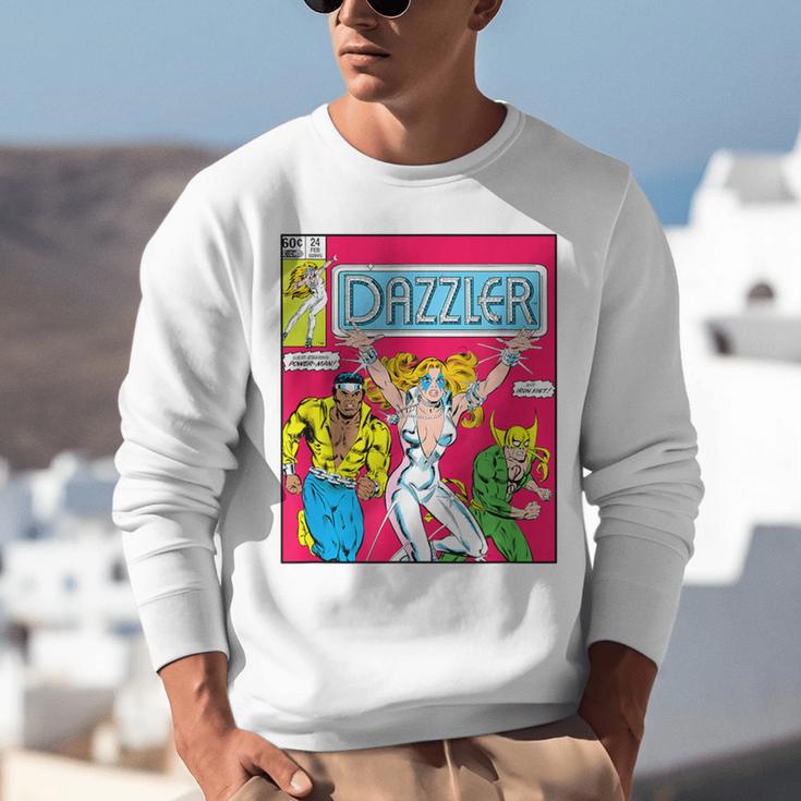 Marvel Universe Classic Dazzler Vintage Comic Book Cover Unisex Sweatshirt