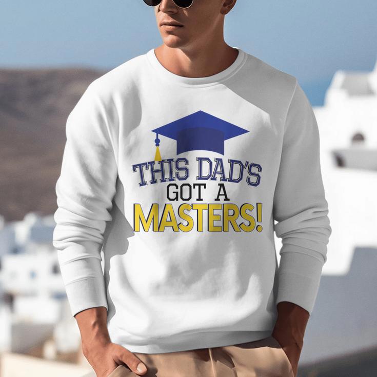 Masters Degree Proud Dad Graduation Shirt MBA Social Work Unisex Sweatshirt